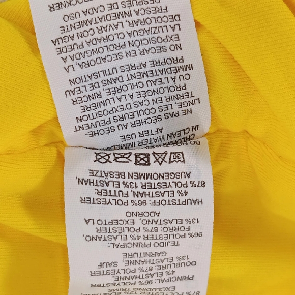 ASOS DESIGN WOMENS SIZE 10 ONE PIECE SWIMSUIT YELLOW SWIMWEAR BODYSUIT - Picture 8 of 16